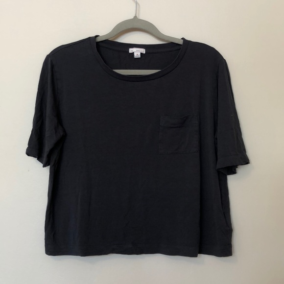 GAP Tops - Gap Slightly Cropped Basic Tee